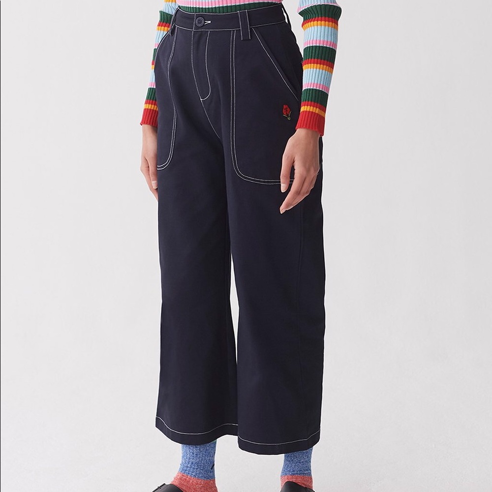 NWT UO Lazy Oaf Picking Roses Work Pants UK size 12